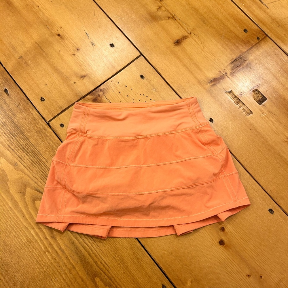 Lululemon Orange Tennis Skirt